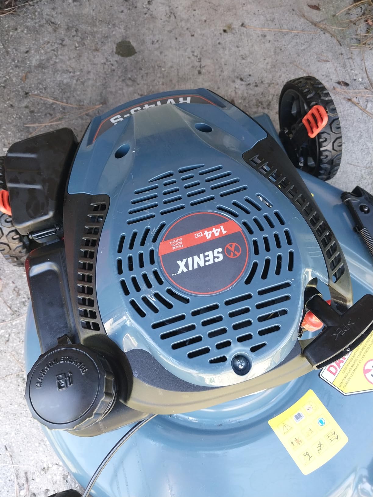 SENIX LSSG-H2 22-Inch Self Propelled Gas Lawn Mower with 163 cc 4-Cycle Engine, 3-in-1 Rear Wheel Drive Variable Speed Lawnmower, 6-Position Height Adjustment - Customer Photo 5