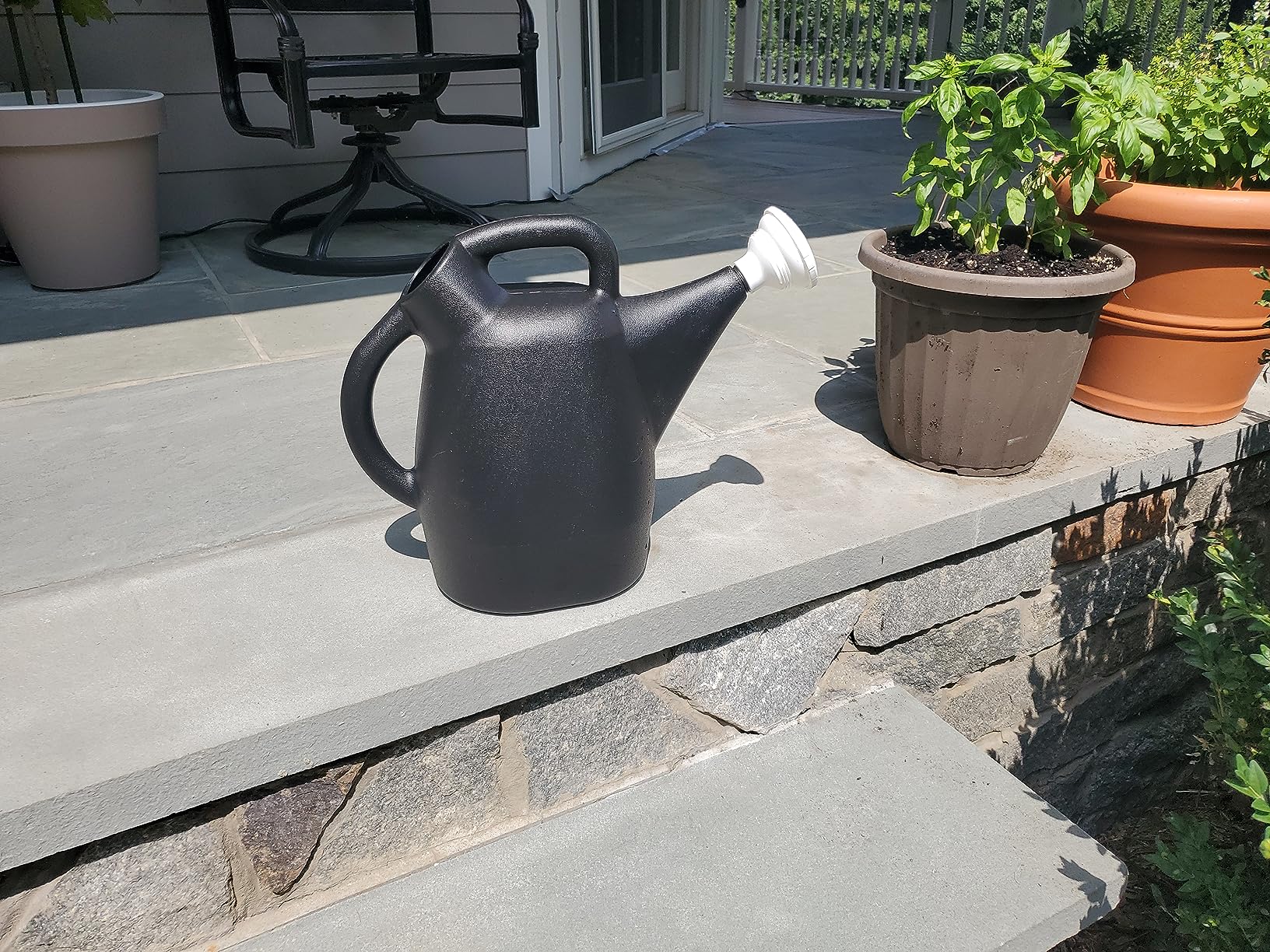Chapin 47998: 2 Gallon Watering Can for Indoor & Outdoor Plants, 100% Recycled Plastic with Removable Nozzle, Drip-Free Sprinkler Head, Made in USA - Customer Photo 1