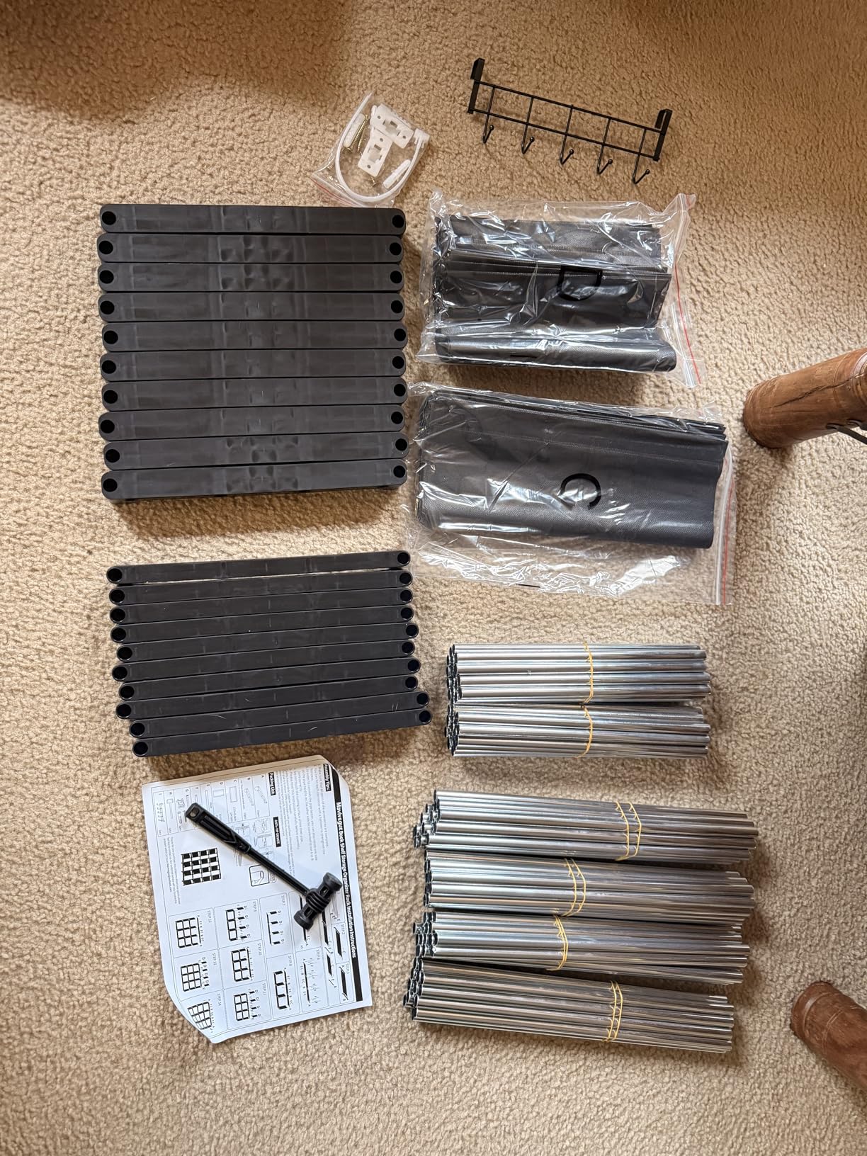 Mavivegue Book Shelf, 12 Cube Storage Organizer, DIY Bookcase, Metal Bookshelf,Tall Book case for Bedroom, Living Room,Office,Closet, Black Cubicle Rack - Customer Photo 1