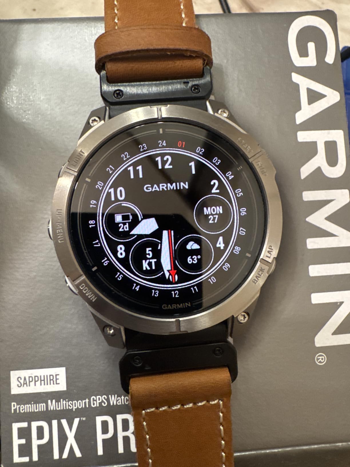 Garmin Epix Pro Gen 2 Sapphire Edition 51mm High Performance Smartwatch, Advanced Training Technology, Built-in Flashlight, Black - Customer Photo 2