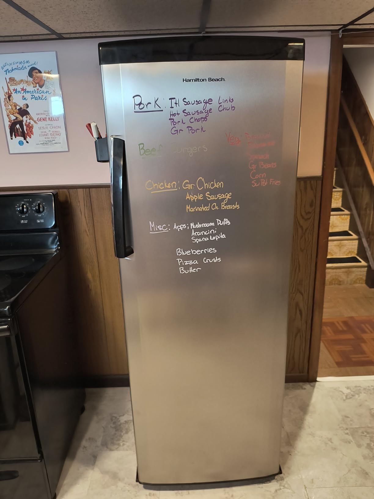 Hamilton Beach Upright Freezer, Deep Freeze, Stainless Steel Freezer with Drawer Compartments, 11 cu. ft. Freezer - 25D x 23.6W x 66.5H - Customer Photo 1