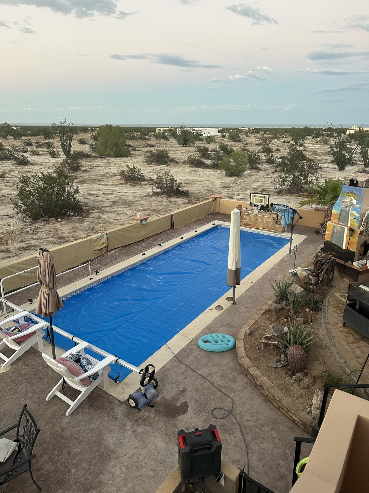 BigXwell Solar Pool Cover, Blue 16-mil 16 x 32 Foot Rectangle for In-Ground Pools, 1600 Series Heavy-Duty Insulating Pool Heater Covers - Customer Photo 5