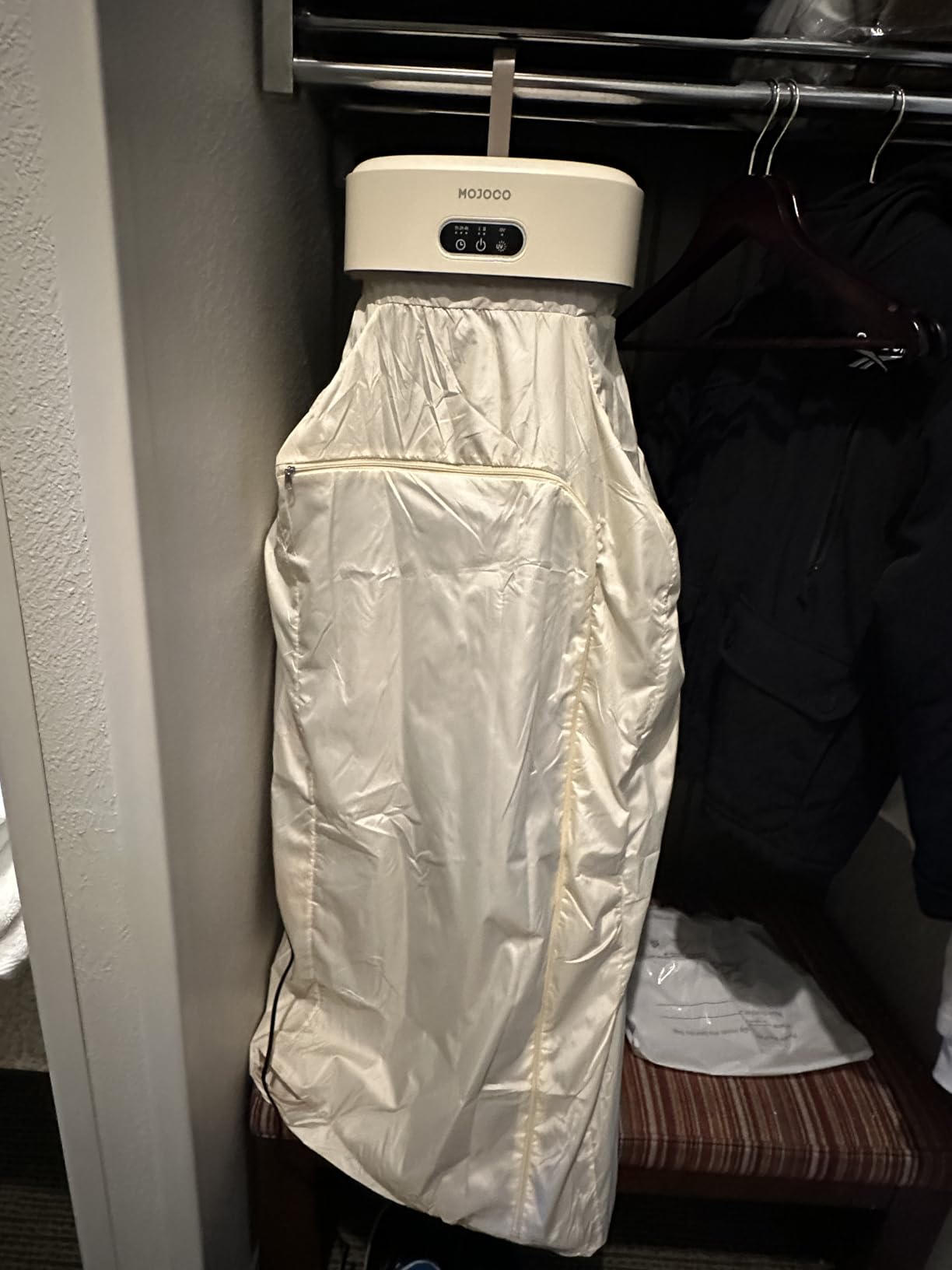 MOJOCO Portable Clothes Dryer - Mini/Compact Dryer for Apartment, RV, Travel - Small Quiet Fast-Drying Machine with Adjustable Timer & Hassle-Free Setup Customer Review MOJOCO Portable Clothes Dryer - Mini/Compact Dryer for Apartment, RV, Travel - Small Quiet Fast-Drying Machine with Adjustable Timer & Hassle-Free Setup - Customer Photo 1