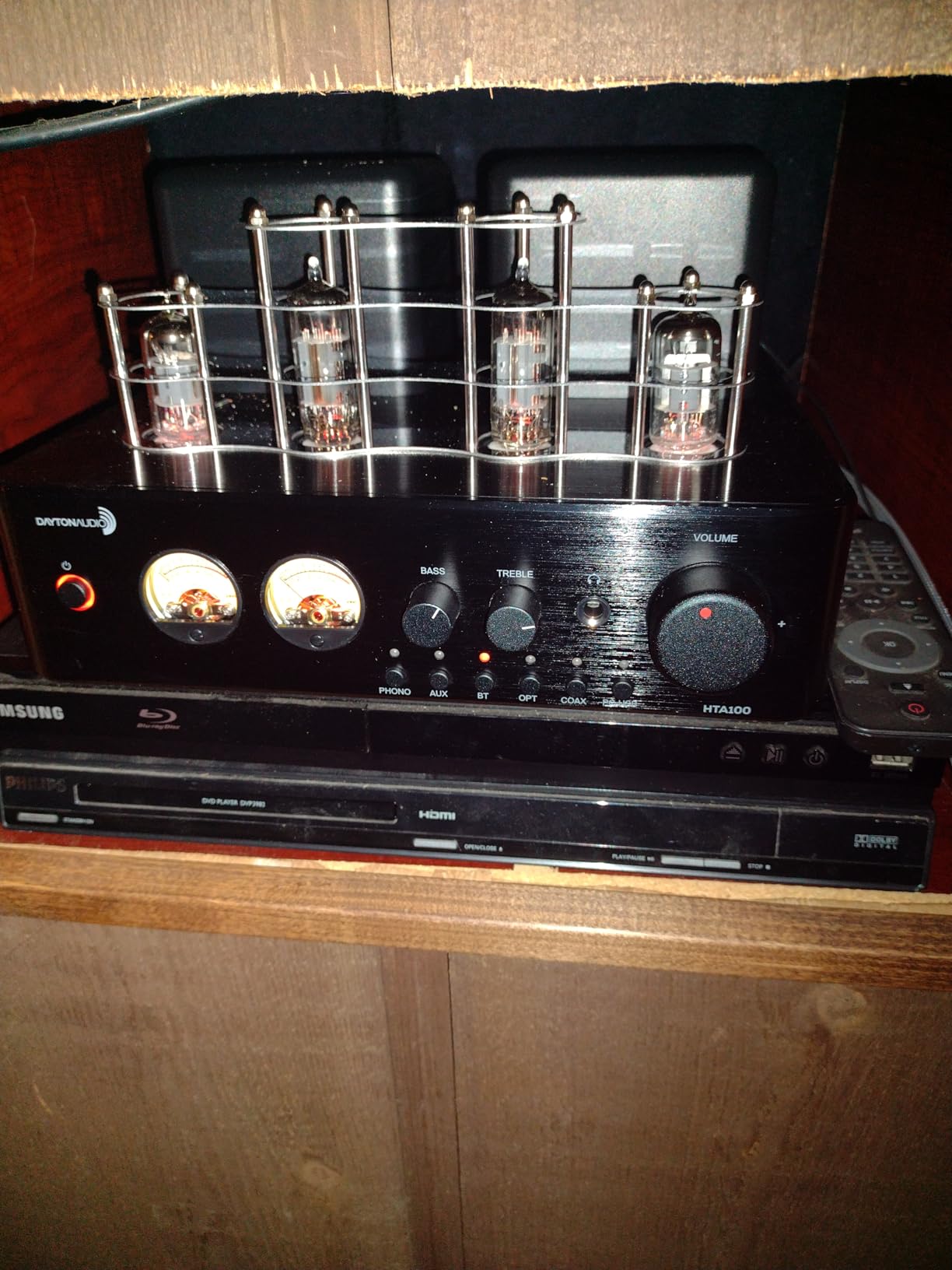 Dayton Audio HTA200 Integrated Stereo Hybrid Tube Amplifier 200 Watts - Customer Photo 2