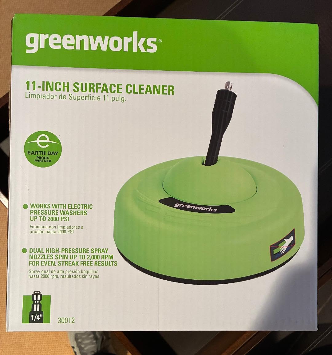 Greenworks 12 inch Surface Cleaner Pressure Washer Attachment - Customer Photo 1