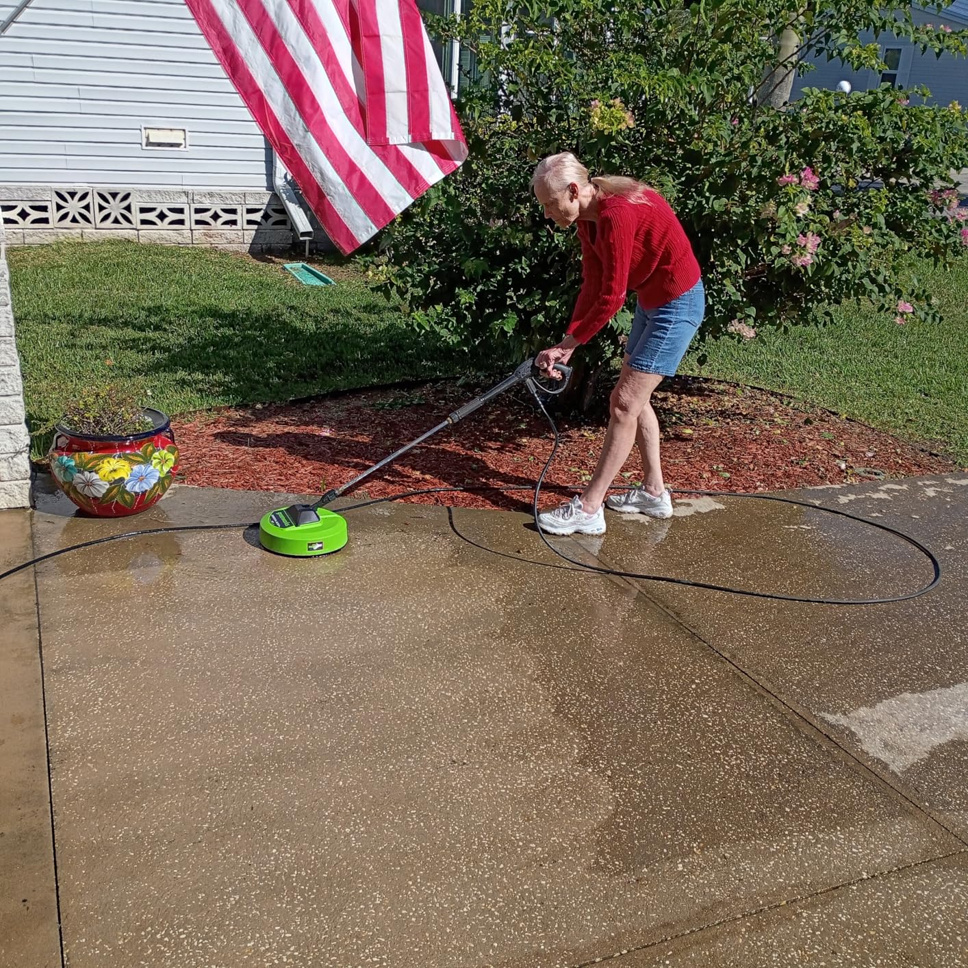 Greenworks 12 inch Surface Cleaner Pressure Washer Attachment - Customer Photo 2