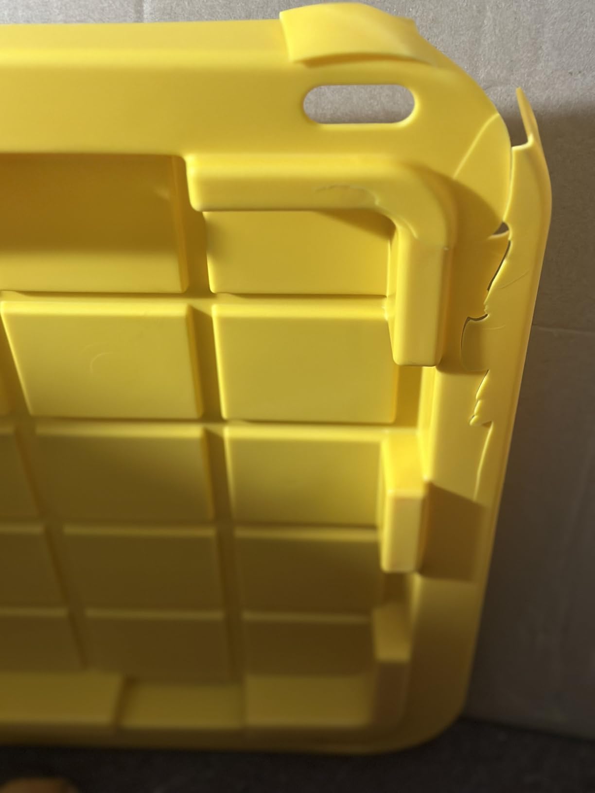 CX Black & Yellow 27-Gallon Heavy Duty Storage Bins with Lids, Stackable Plastic Storage Bins with Weather-Resistant Design, Home Organization, 4 Pack (14.3