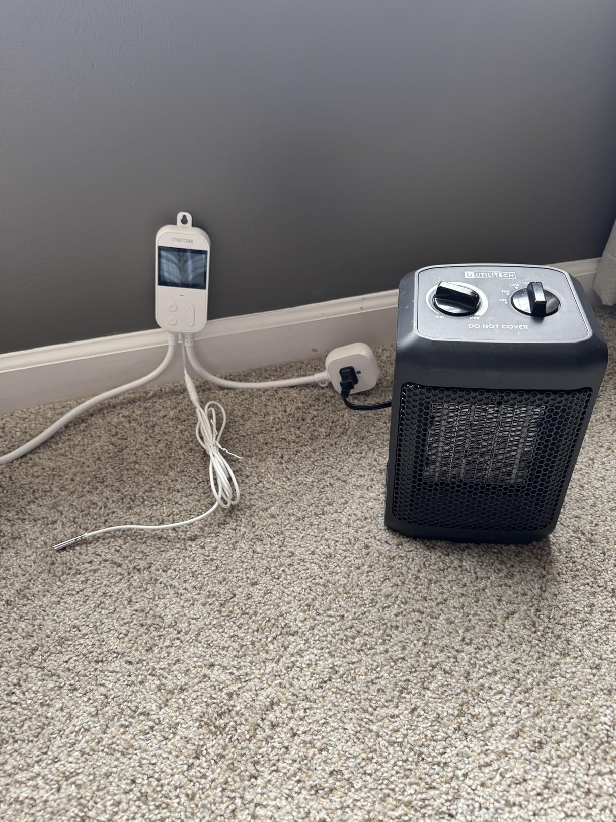 meross Smart Temperature Controller 15A 1800W, Smart Wi-Fi Thermostat Controlled Outlet Plug Works with Apple Home, Alexa, Google Home for Heating Cooling Homebrew Fermentation Reptiles Greenhouse - Customer Photo 2