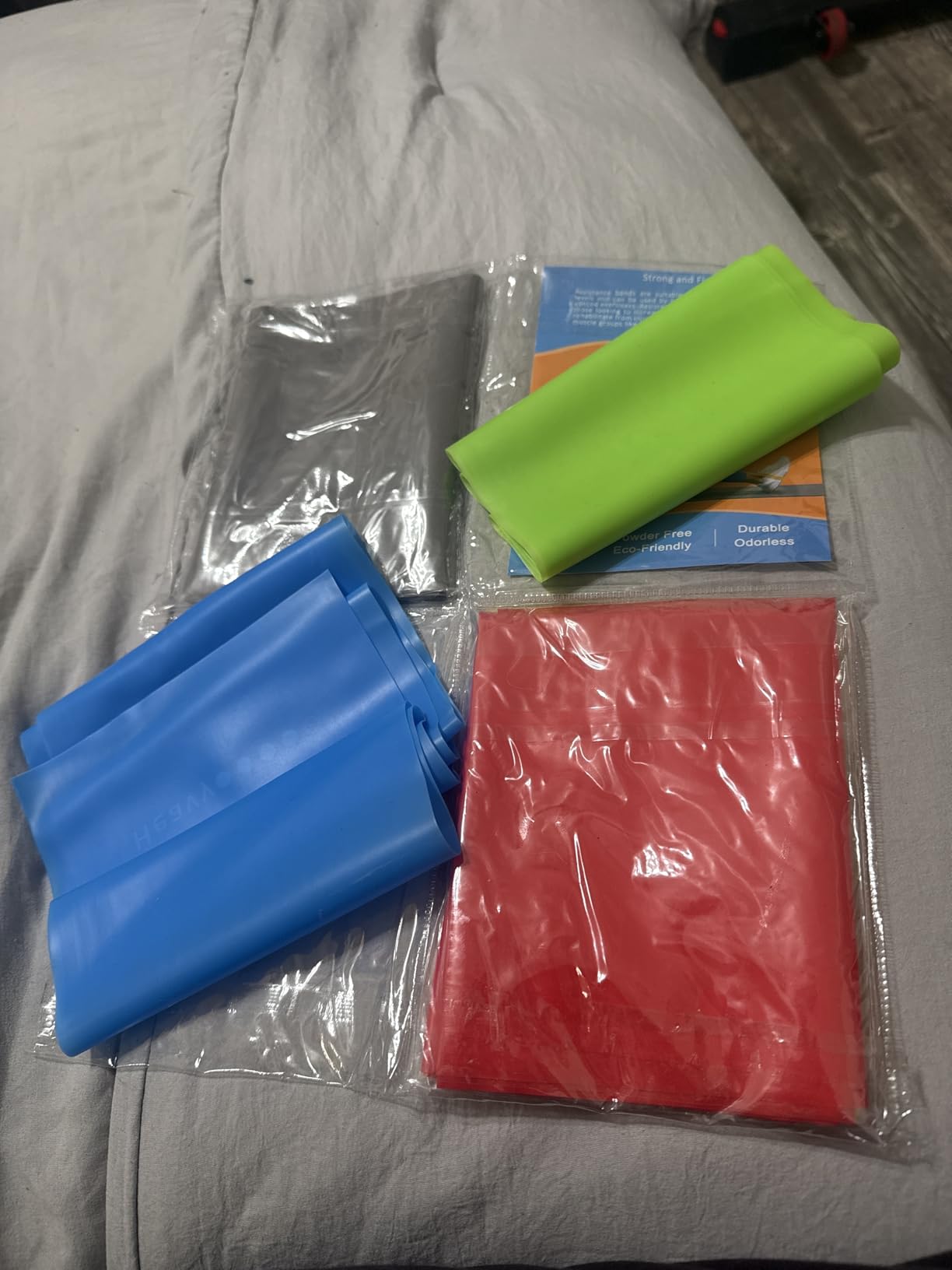 5 Pcs Professional Resistance Bands. Latex-Free, Elastic Band, Work Out Bands, Stretch Bands for Working Out Women or Men, Exercise Bands Set for Physical Therapy, Yoga, Pilates - Customer Photo 1