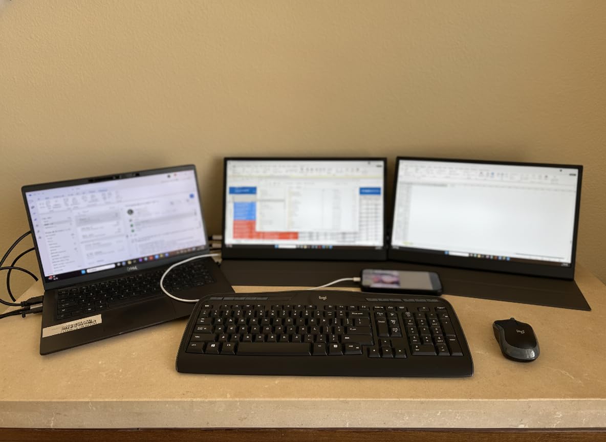 ForHelp True 4K Portable Monitor - 15.6inch UHD 3840×2160 100% sRGB USB-C HDMI External Second Monitor Portable IPS Screen Computer Display with Speakers for Laptop MacBook Switch PS5/4 Xbox Customer Review ForHelp True 4K Portable Monitor - 15.6inch UHD 3840×2160 100% sRGB USB-C HDMI External Second Monitor Portable IPS Screen Computer Display with Speakers for Laptop MacBook Switch PS5/4 Xbox - Customer Photo 1