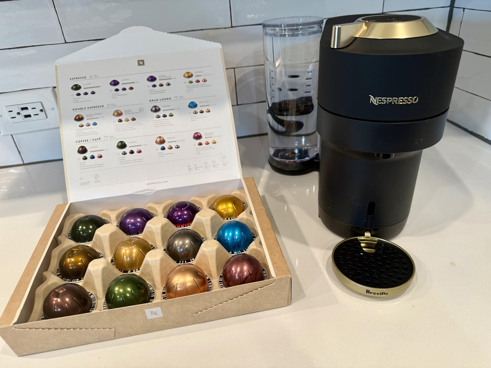 Nespresso Vertuo Pop+ Deluxe Coffee and Espresso Maker by Breville, Titan - Customer Photo 2