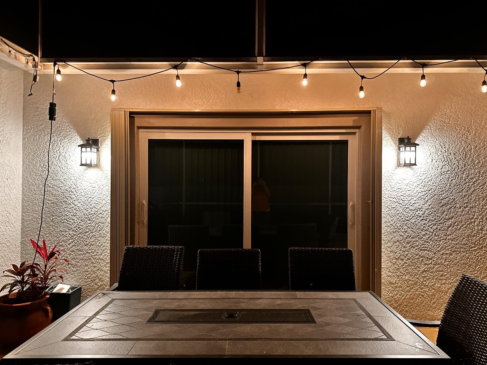 Motion Sensor Outdoor Wall Lights 2 Packs- Updated Dusk to Dawn Outdoor Lighting, Exterior Light Fixtures with E26 Sockets & Tempered Glass, Wall Mounted Black Waterproof Outdoor Lights for House Customer Review Motion Sensor Outdoor Wall Lights 2 Packs- Updated Dusk to Dawn Outdoor Lighting, Exterior Light Fixtures with E26 Sockets & Tempered Glass, Wall Mounted Black Waterproof Outdoor Lights for House - Customer Photo 2