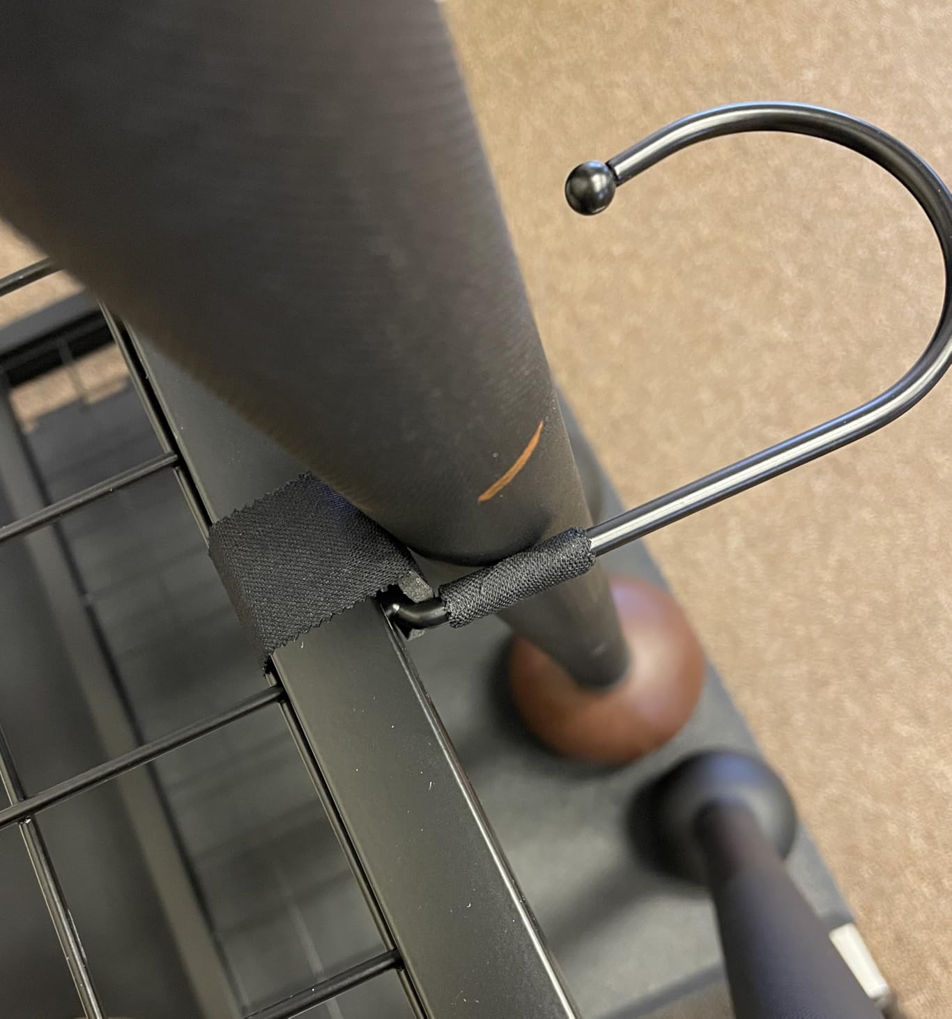 Garden Tool Organizer, Yard Tools Rack Holds 55 Long-Handled Tools/Rakes/Brooms for Garage Organization and Storage, Shed, Outdoor, Lawn, Heavy-Duty Steel, Black, Easy Assembly - Customer Photo 2