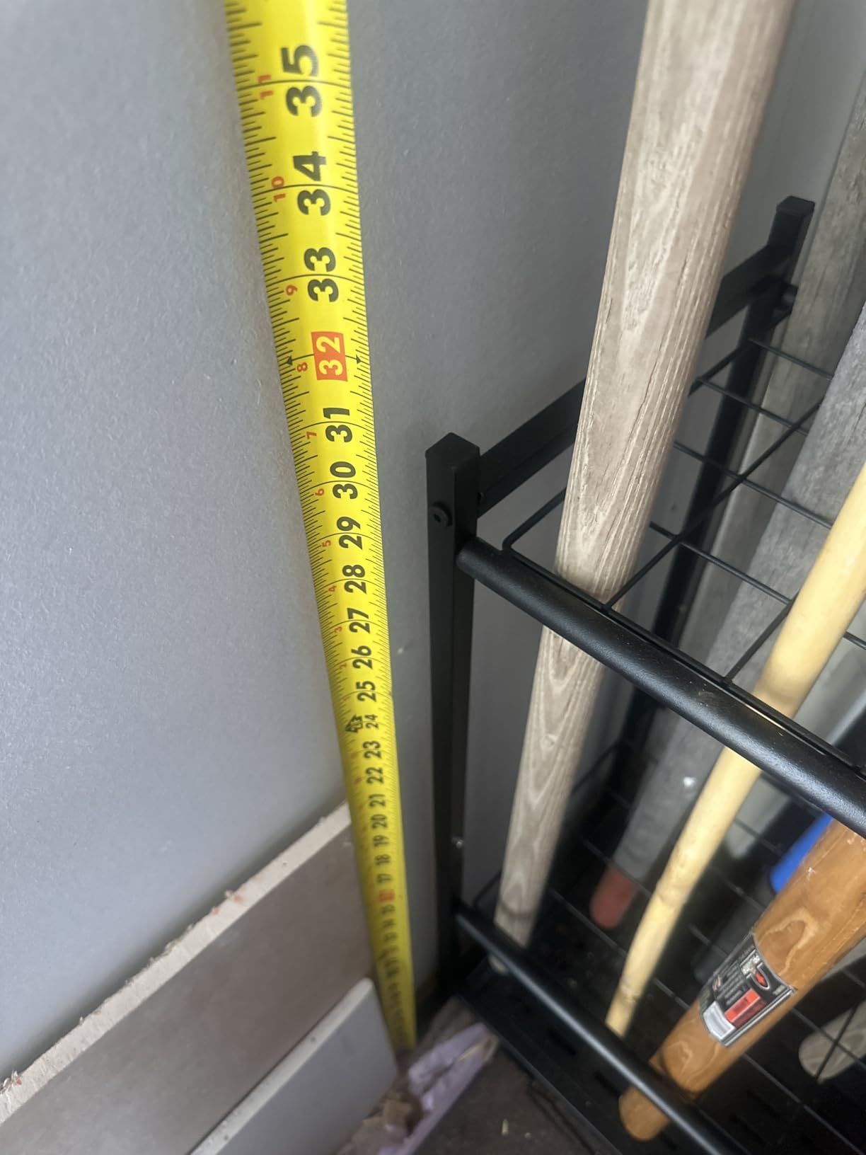 Garden Tool Organizer, Yard Tool Tower Rack for Garage Organization and Storage, Up to 35 Long-Handled Tools/Rakes/Brooms, Heavy Duty Steel Garden Tool Stand for Shed, Outdoor, Black - Customer Photo 1