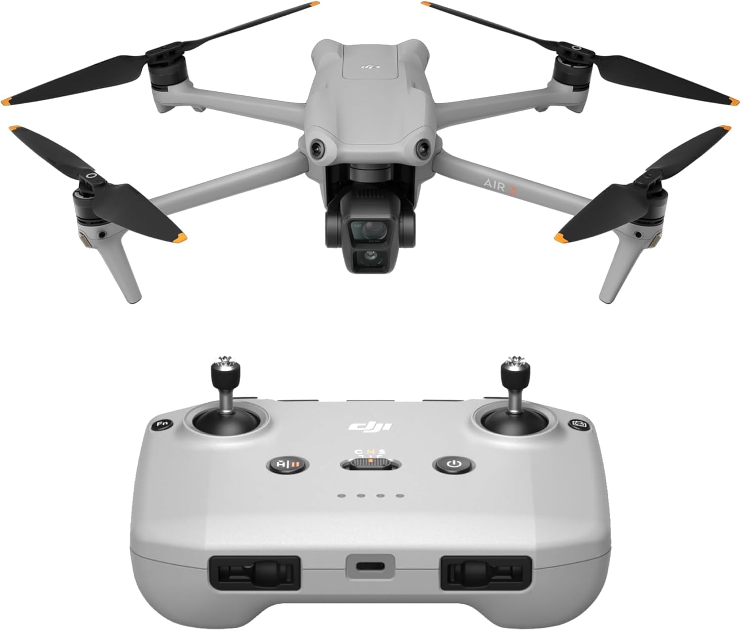 DJI Air 3 (DJI RC-N2), Drone with Medium Tele & Wide-Angle Dual Primary Cameras, 46-Min Max Flight Time, Omnidirectional Obstacle Sensing, 48MP Photos, 4K/60fps HDR, Compliance with FAA Remote ID - Customer Photo 1
