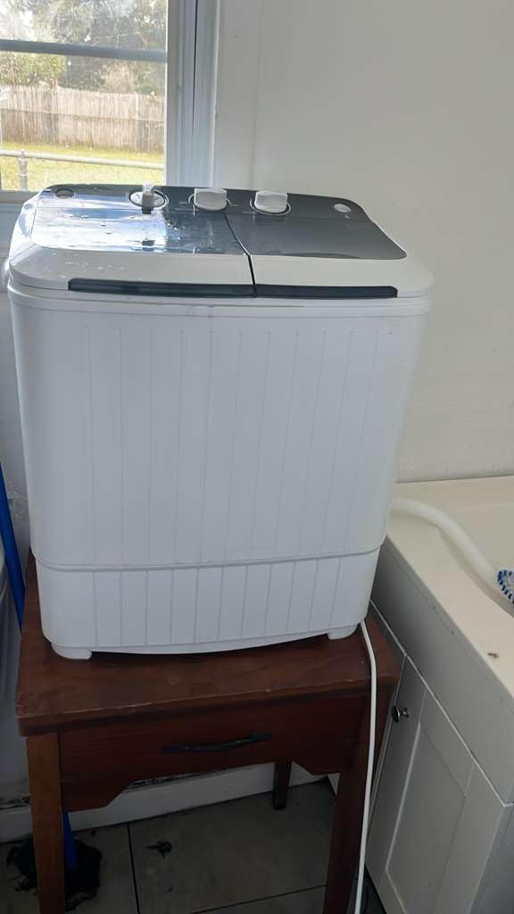 Pataku Portable Washing Machine, 17.6 Lbs Compact Mini Washer and Dryer Combo, Twin Tub Laundry Washer with Spin Cycle, Soaking Function Ideal for Apartment, Dorms, RVs Camping, Grey - Customer Photo 1