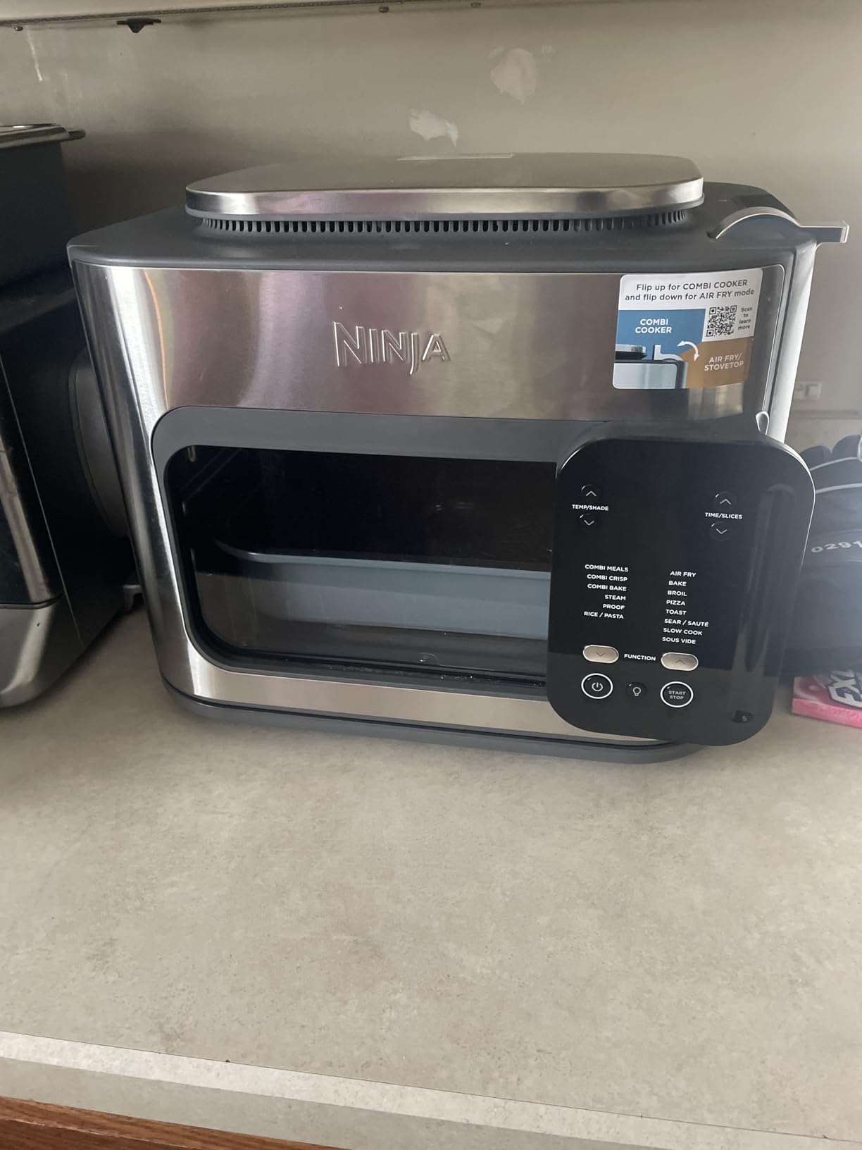 Ninja Combi All-in-One Multicooker, Oven, & Air Fryer, Complete Meals in 15 Mins, 14-in-1 Functions, Combi Cooker + Air Fry, Bake, Roast, Slow Cook and More, 3 Accessories, Stainless Steel, SFP701 - Customer Photo 1
