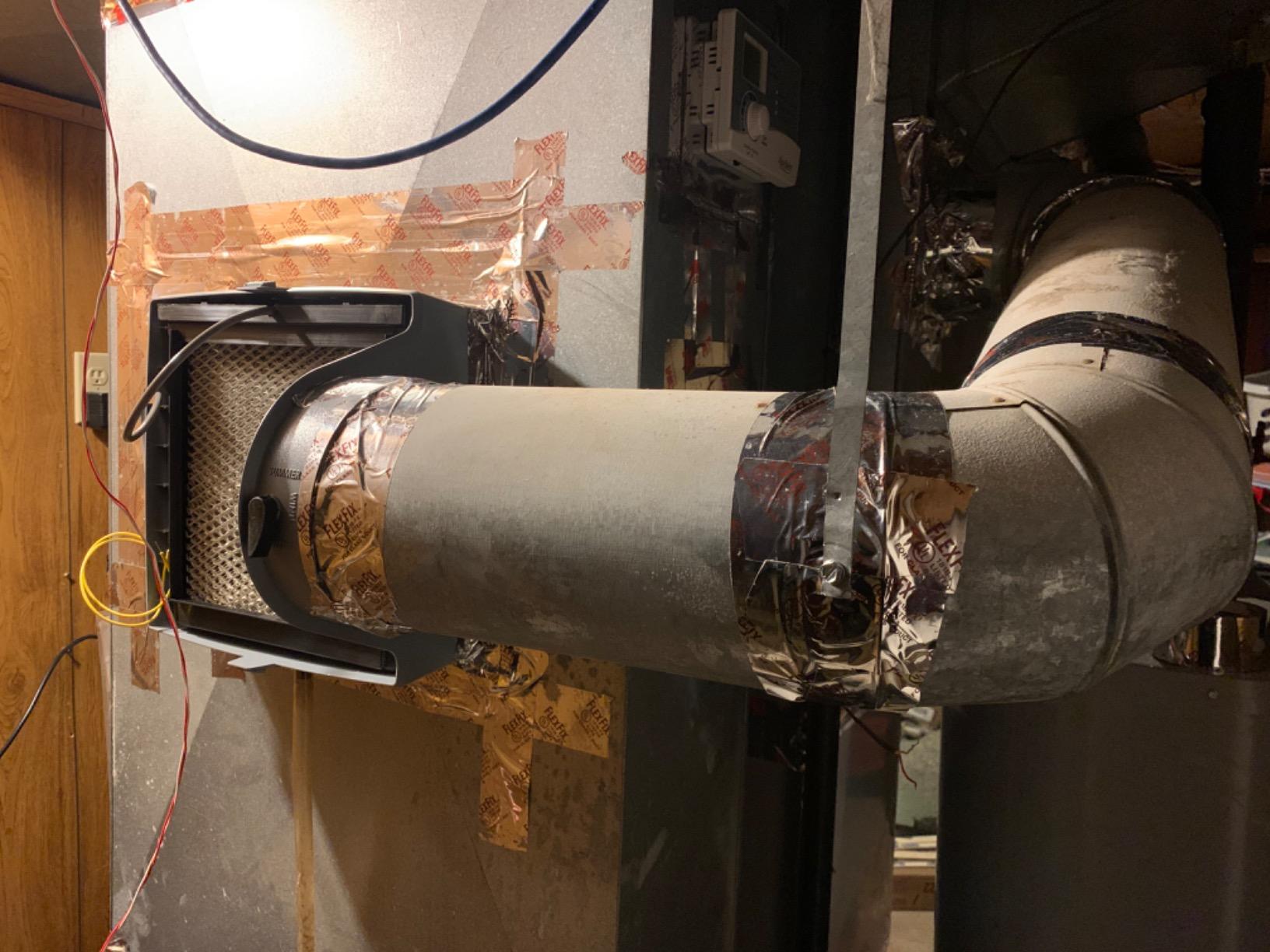 AprilAire 500 12-gal. Whole-House Small Bypass Evaporative Humidifier with Automatic Digital Control for up to 3,600 sq. ft. - Customer Photo 1