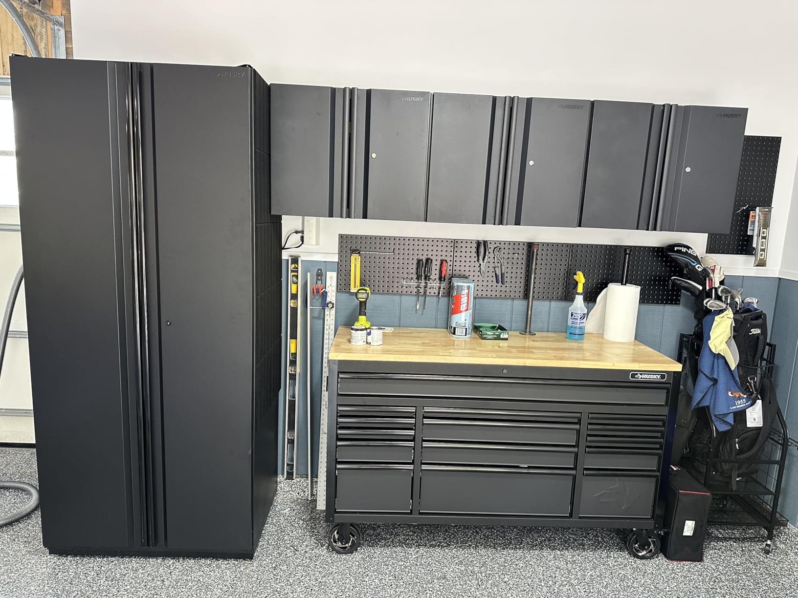 Ultrawall 4 Pcs Metal Pegboard Wall Panels, Peg Boards for Garage Tool Storage - Customer Photo 3