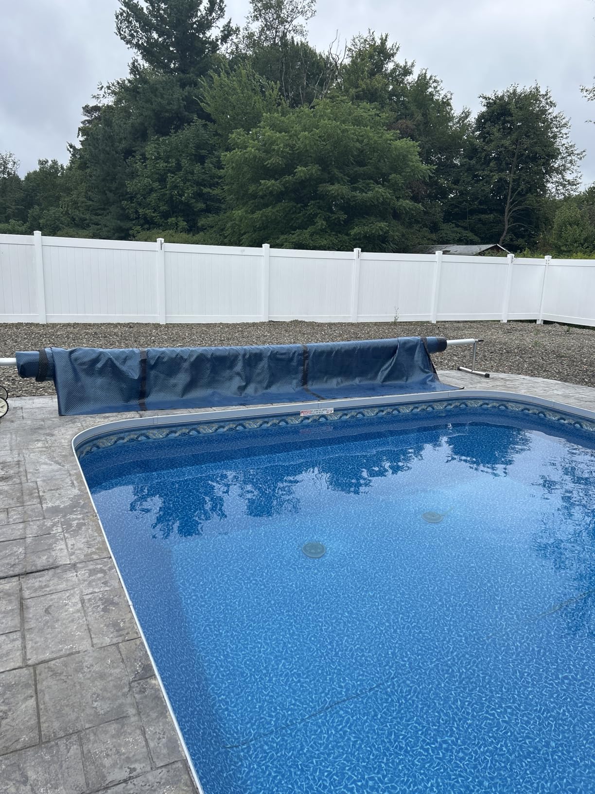 In The Swim 16' x 32' Premium Blue Rectangle Solar Pool Cover 12 Mil for Solar Heating Above Ground Pools and Inground Pools - Customer Photo 5
