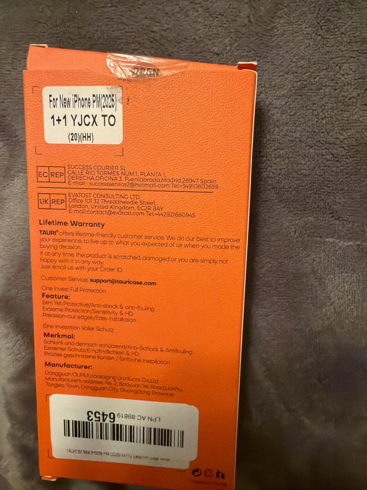 TAURI for iPhone 15 Case, Compatible with MagSafe, with Screen Protectors, Not-Yellowing Military-Grade Protection, Slim Magnetic Phone Case for 15, Clear - Customer Photo 2