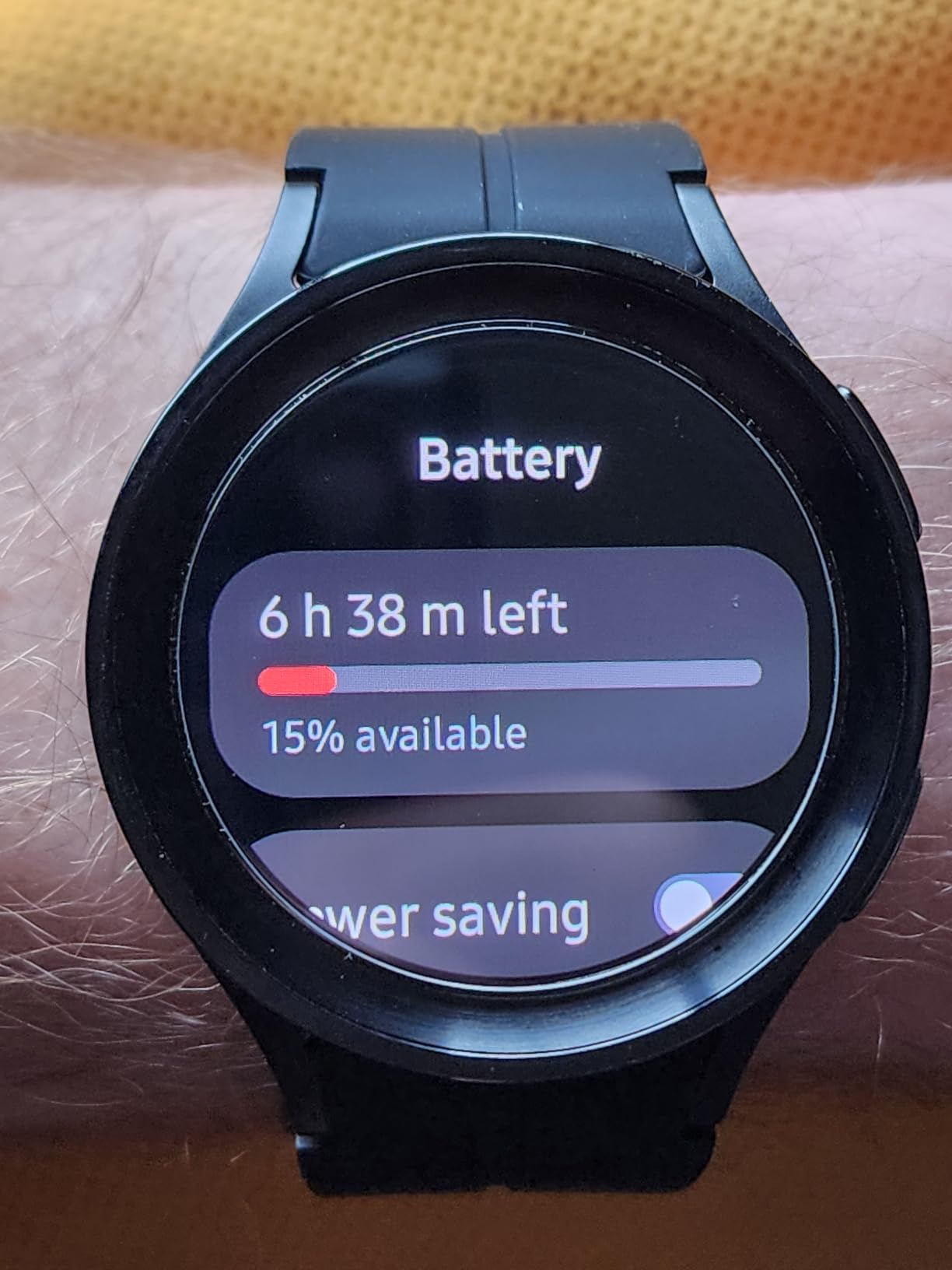 SAMSUNG Galaxy Watch 5 Pro 45mm Bluetooth Smartwatch w/Body, Health, Fitness and Sleep Tracker, Black (Renewed) - Customer Photo 1