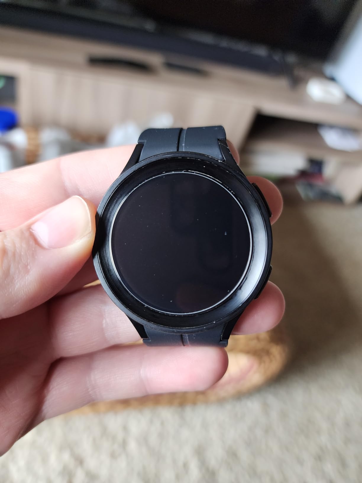 SAMSUNG Galaxy Watch 5 Pro 45mm Bluetooth Smartwatch w/Body, Health, Fitness and Sleep Tracker, Black (Renewed) - Customer Photo 2