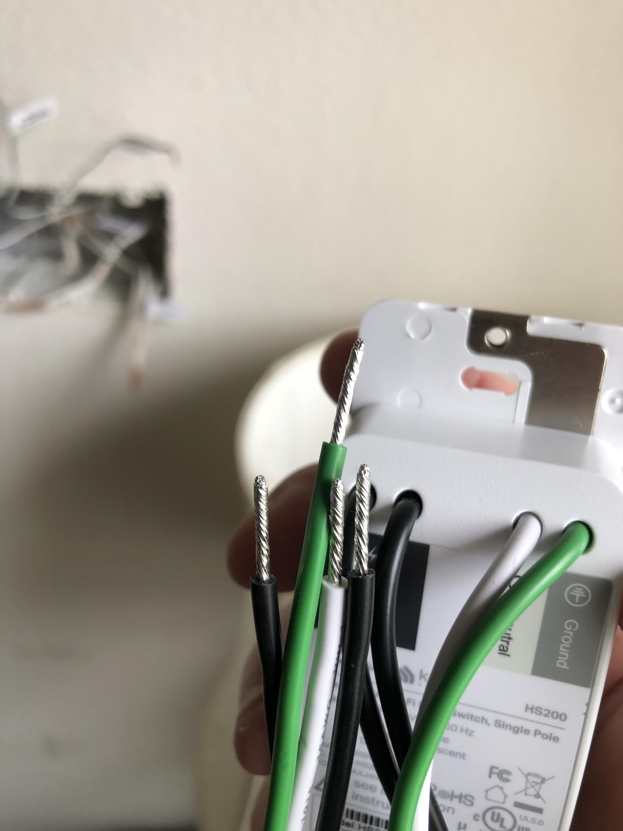 Kasa Matter Smart Light Switch: Voice Control w/Siri, Alexa & Google Assistant | UL Certified | Timer & Schedule | Easy Guided Install | Neutral Wire Required | Single Pole | 2.4GHz Wi-Fi | KS205 - Customer Photo 2