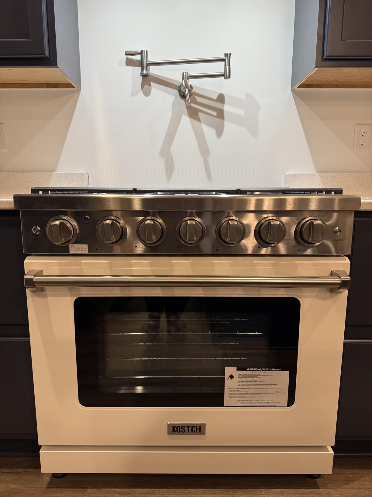 KOSTCH 36 inch Professional Freestanding Pro-Style Natural Gas Range or Liquid Propane Gas Range with 6 Burners, 6.0 cu.ft. Oven Capacity, in Stainless Steel - KOS-36RG03M (White) - Customer Photo 1