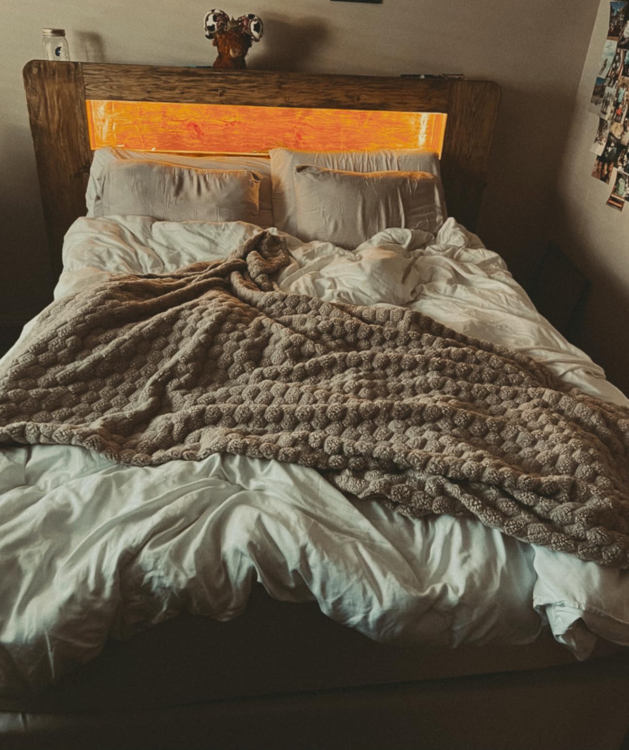 ELNIDO QUEEN® Feather Comforter Queen Size, Filled with Feather and Downfiber, All Season White Luxury Hotel Fluffy Bed Comforter, Ultra Soft 100% Cotton Duvet Insert, 90x90 Inch - Customer Photo 1