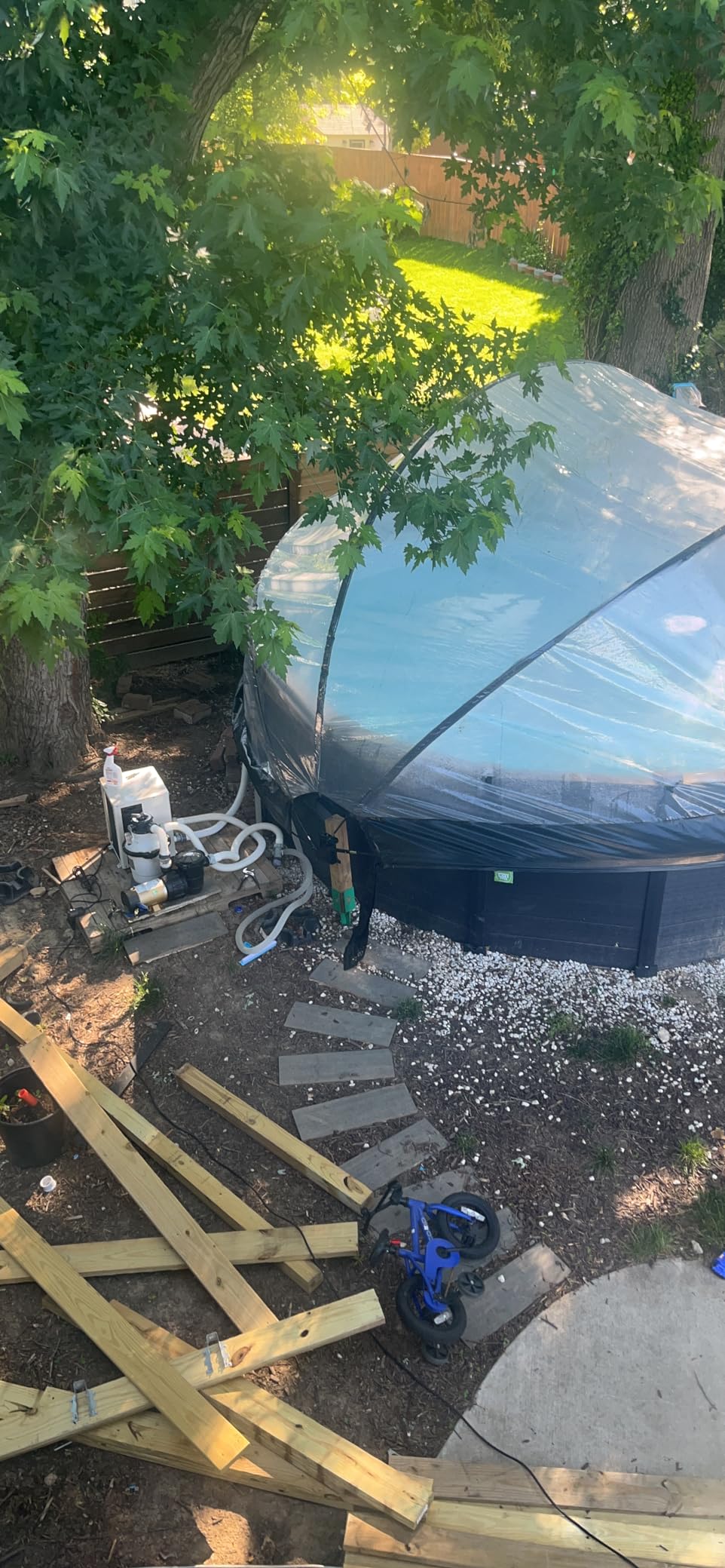 POOLCOMFT Pool Heater for Above Ground Pools Up to 4000 gallons, Max 15826BTU Electric Swimming Pool Heat Pumps, 110V-120V/60Hz, High Efficient, PLC50 - Customer Photo 2