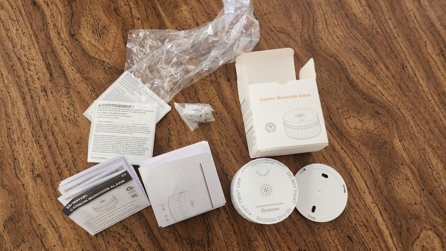 HEIMAN Smart Carbon Monoxide Detector, Wi-Fi Nano CO Alarm, ETL Listed Real-Time Push Notifications Battery Powered, Test-Reset Button, 2034 Standards, 10-Year Figaro Sensor, Portable for Travel - Customer Photo 2