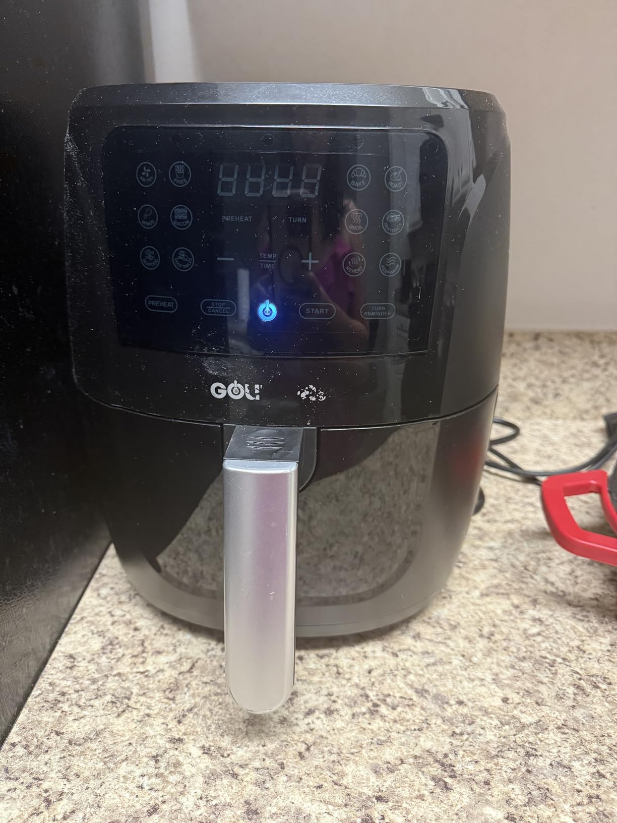 Gourmia Air Fryer Oven Digital Display 4 Quart Large AirFryer Cooker 12 1-Touch Cooking Presets, Black and Stainless Steel Accents Fry Force GAF486 - Customer Photo 1