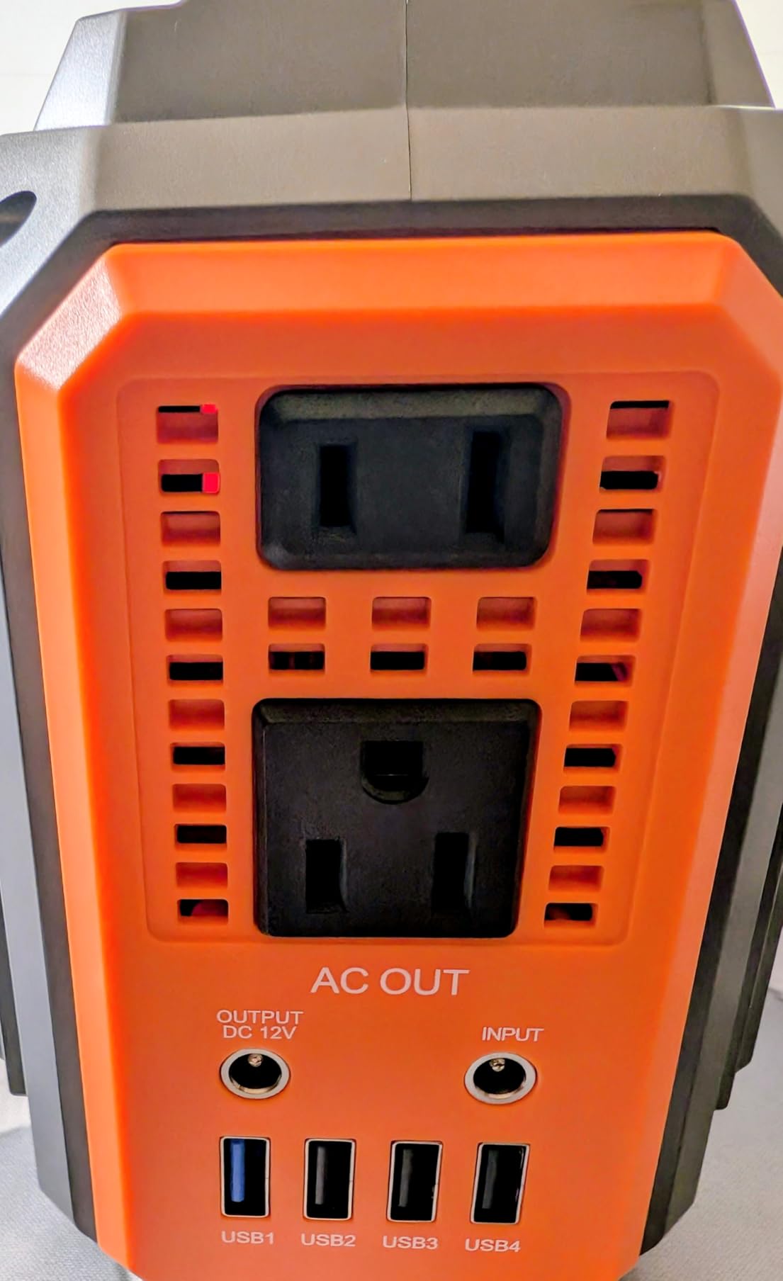 Portable Solar Generator, 300W Portable Power Station with Foldable 60W Solar Panel,110V Pure Sine Wave 280Wh Battery Power Pack with USB DC AC Outlet for Camping Smart Devices RV Van Outdoor-Orange - Customer Photo 1