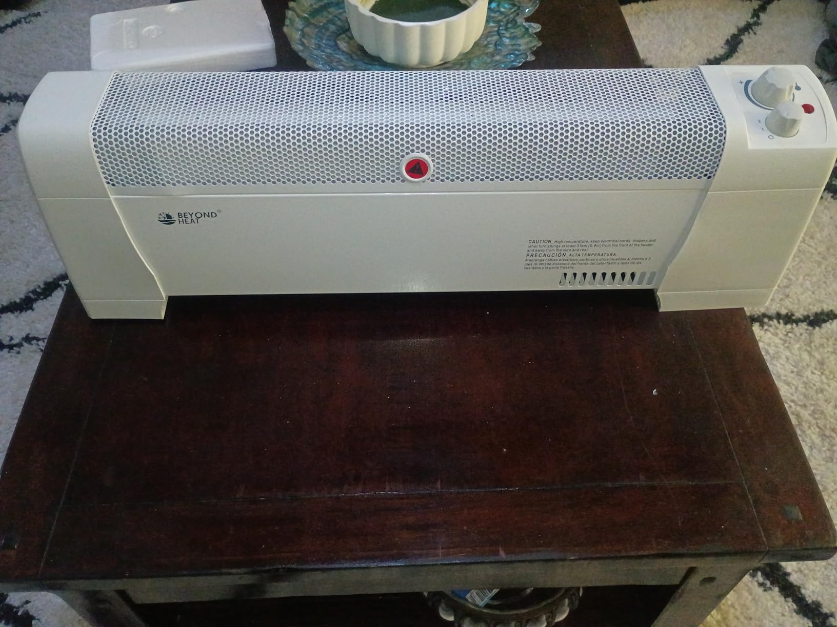 BEYOND HEAT Electric Baseboard Heater, 1500W Convection Heater with Adjustable thermostat and Overheat Protection, Slient Operation for indoor use, White - Customer Photo 1