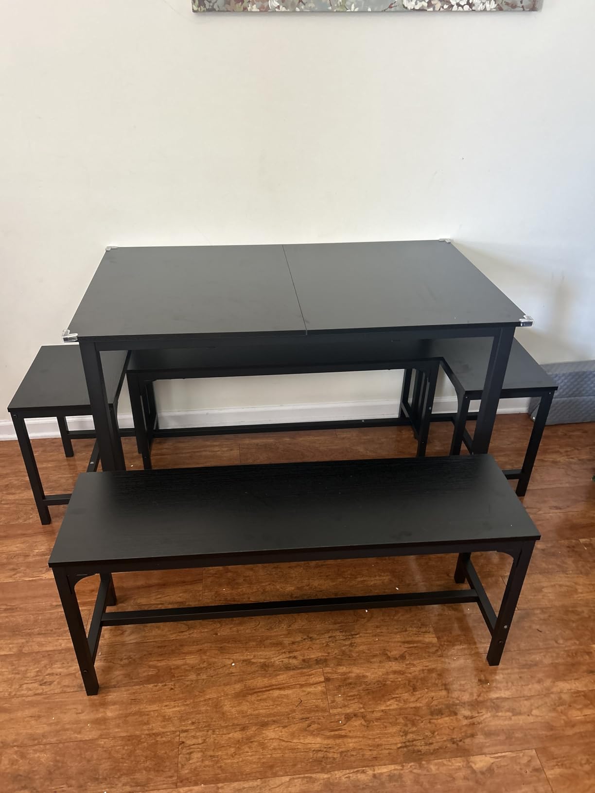 Feonase 5-Piece Dining Table Set for 4-8 People, 63