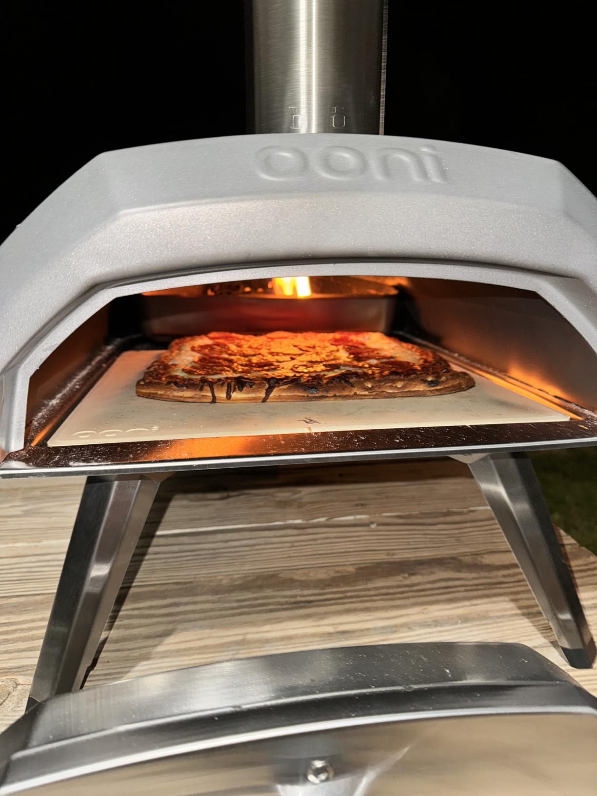 Ooni Karu 12 Multi-Fuel Outdoor Pizza Oven – 12 Inch Pizzas in 60 Seconds - Portable Wood and Gas Fired Pizza Oven with Pizza Stone, Dual Fuel Ooni Pizza Oven - Customer Photo 1