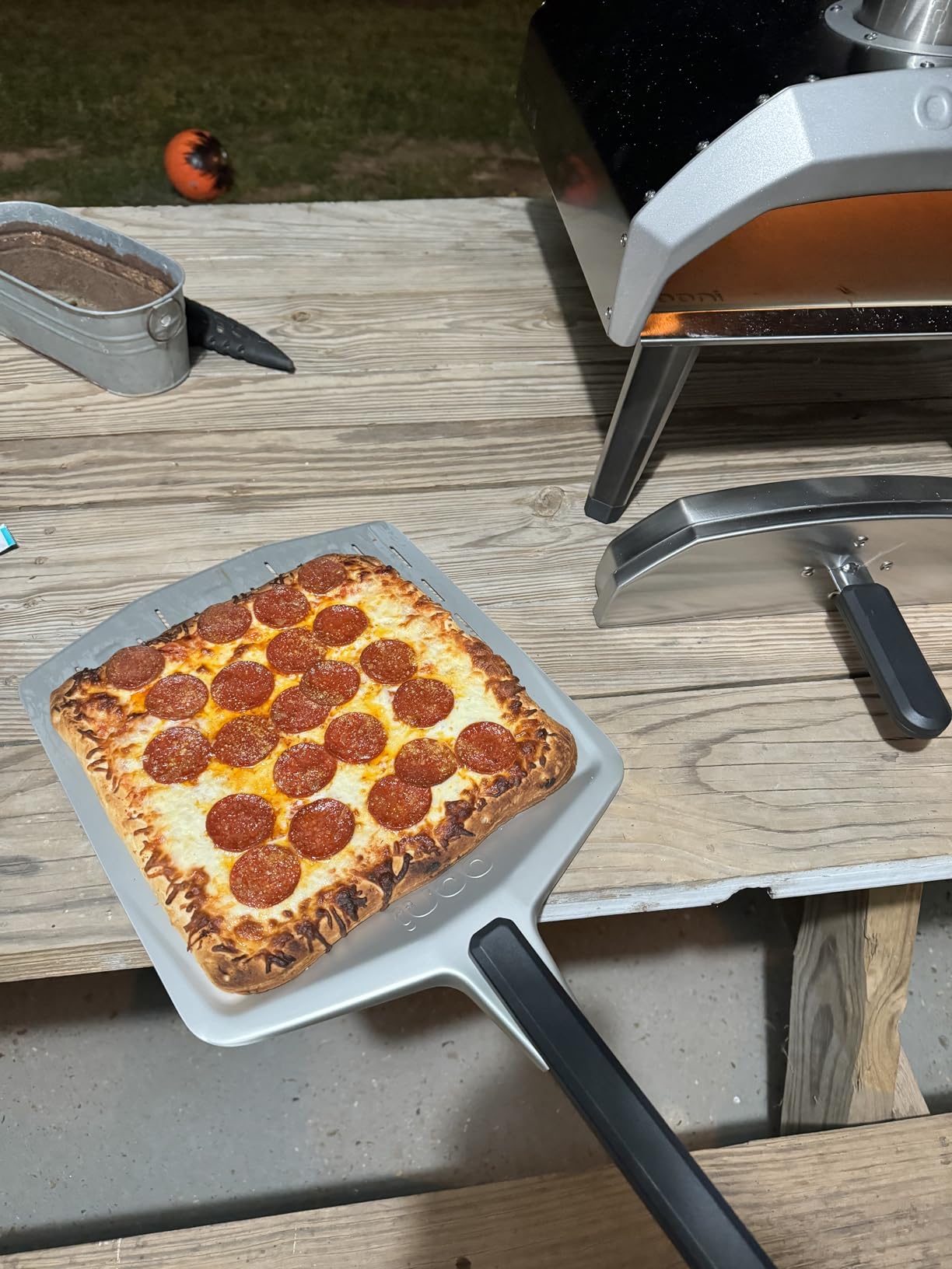 Ooni Karu 12 Multi-Fuel Outdoor Pizza Oven – 12 Inch Pizzas in 60 Seconds - Portable Wood and Gas Fired Pizza Oven with Pizza Stone, Dual Fuel Ooni Pizza Oven - Customer Photo 2