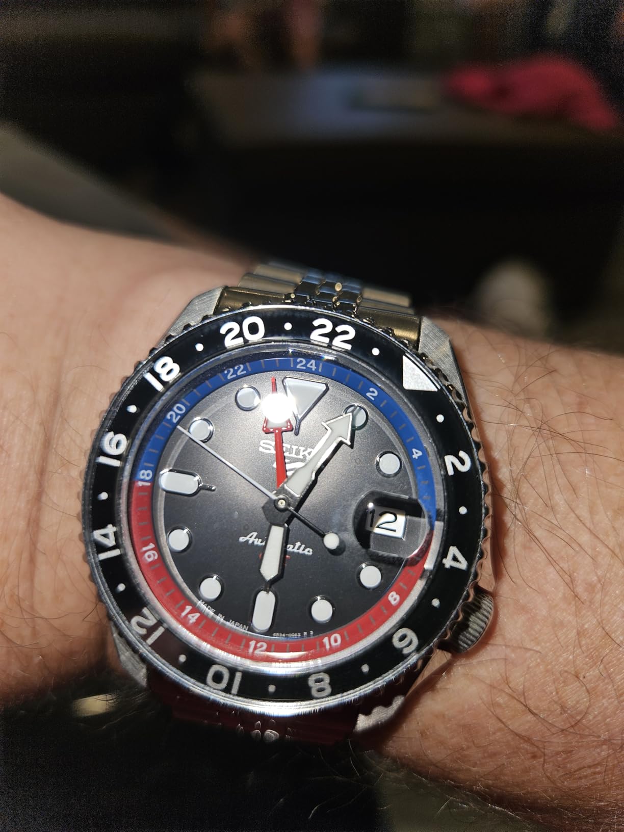 SEIKO 5 Sports SKX GMT Automatic Grey Dial Men's Watch SSK019 - Customer Photo 1