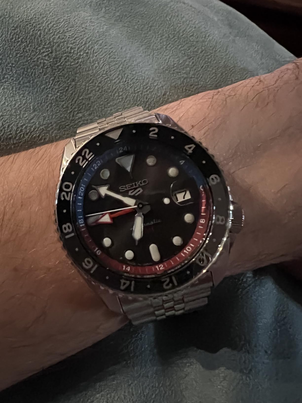 SEIKO 5 Sports SKX GMT Automatic Grey Dial Men's Watch SSK019 - Customer Photo 2