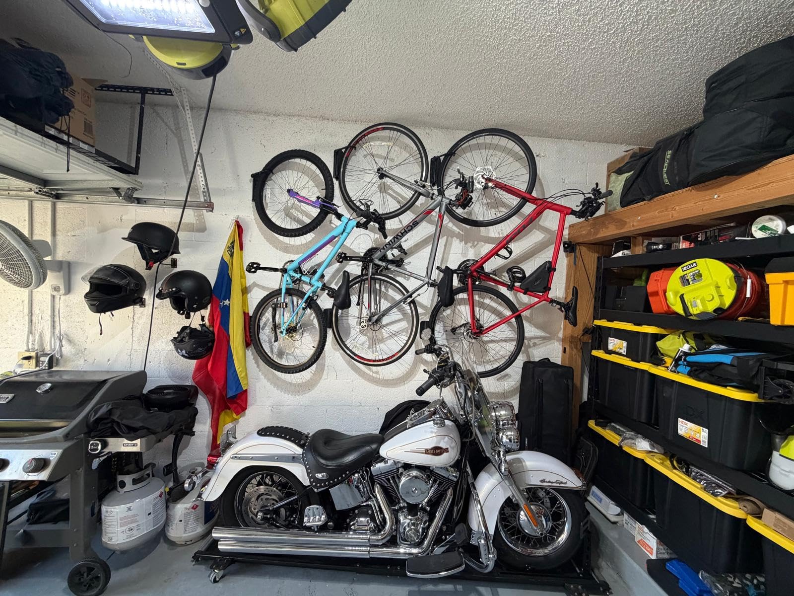 monTEK Swivel Bike Wall Mount, Bike Hangers for Garage, Space-Saving Vertical Bike Rack, Sturdy Bike Storage Rack Holds Up to 66lbs, Easy to Install, 2 Pack Customer Review monTEK Swivel Bike Wall Mount, Bike Hangers for Garage, Space-Saving Vertical Bike Rack, Sturdy Bike Storage Rack Holds Up to 66lbs, Easy to Install, 2 Pack - Customer Photo 2