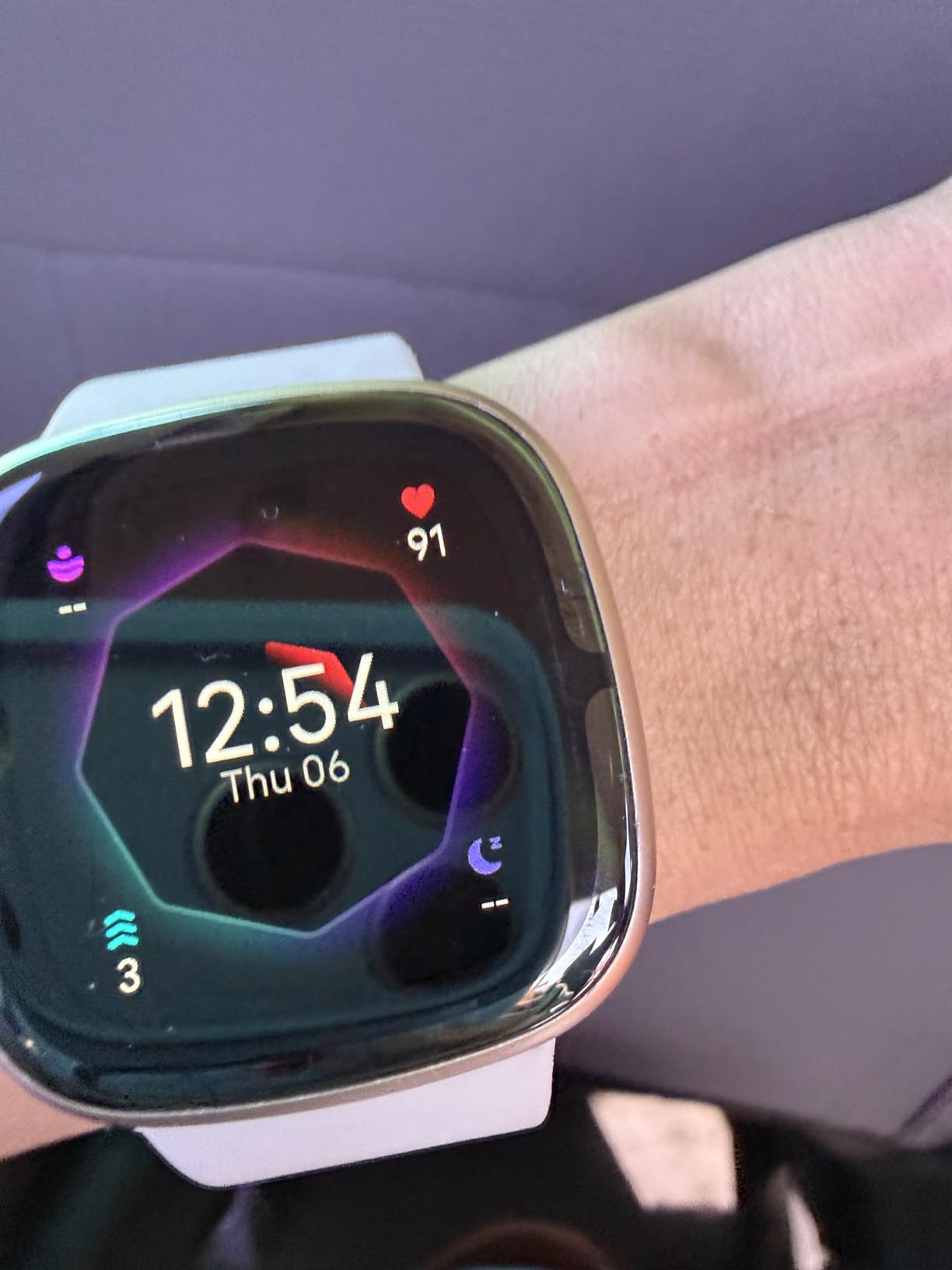 Fitbit Sense 2 Advanced Health Smartwatch - Lunar White (Renewed) - Customer Photo 1