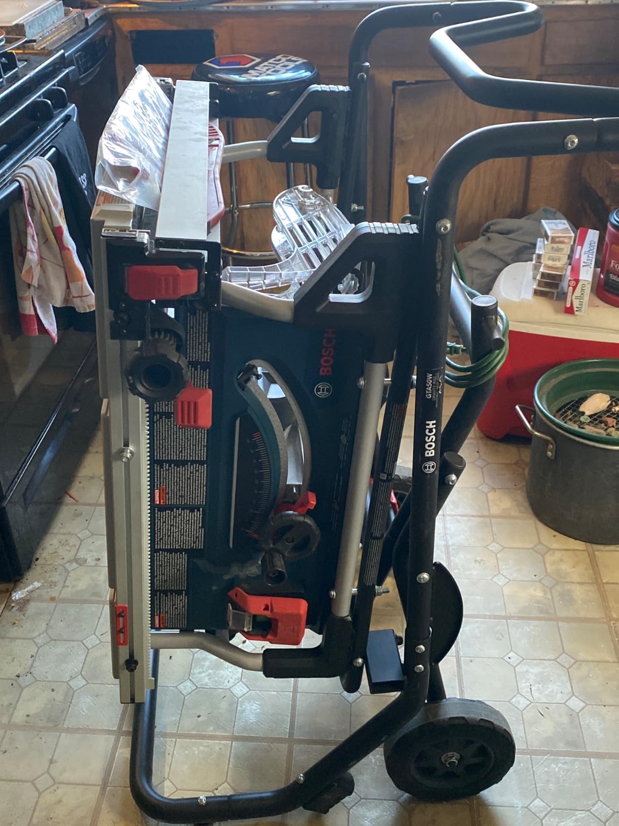 BOSCH GTS15-10 10 Inch Portable Jobsite Table Saw with Gravity-Rise Wheeled Stand, 15 Amp, 32-1/8 Inch Rip Capacity, 4 HP Customer Review BOSCH GTS15-10 10 Inch Portable Jobsite Table Saw with Gravity-Rise Wheeled Stand, 15 Amp, 32-1/8 Inch Rip Capacity, 4 HP - Customer Photo 2