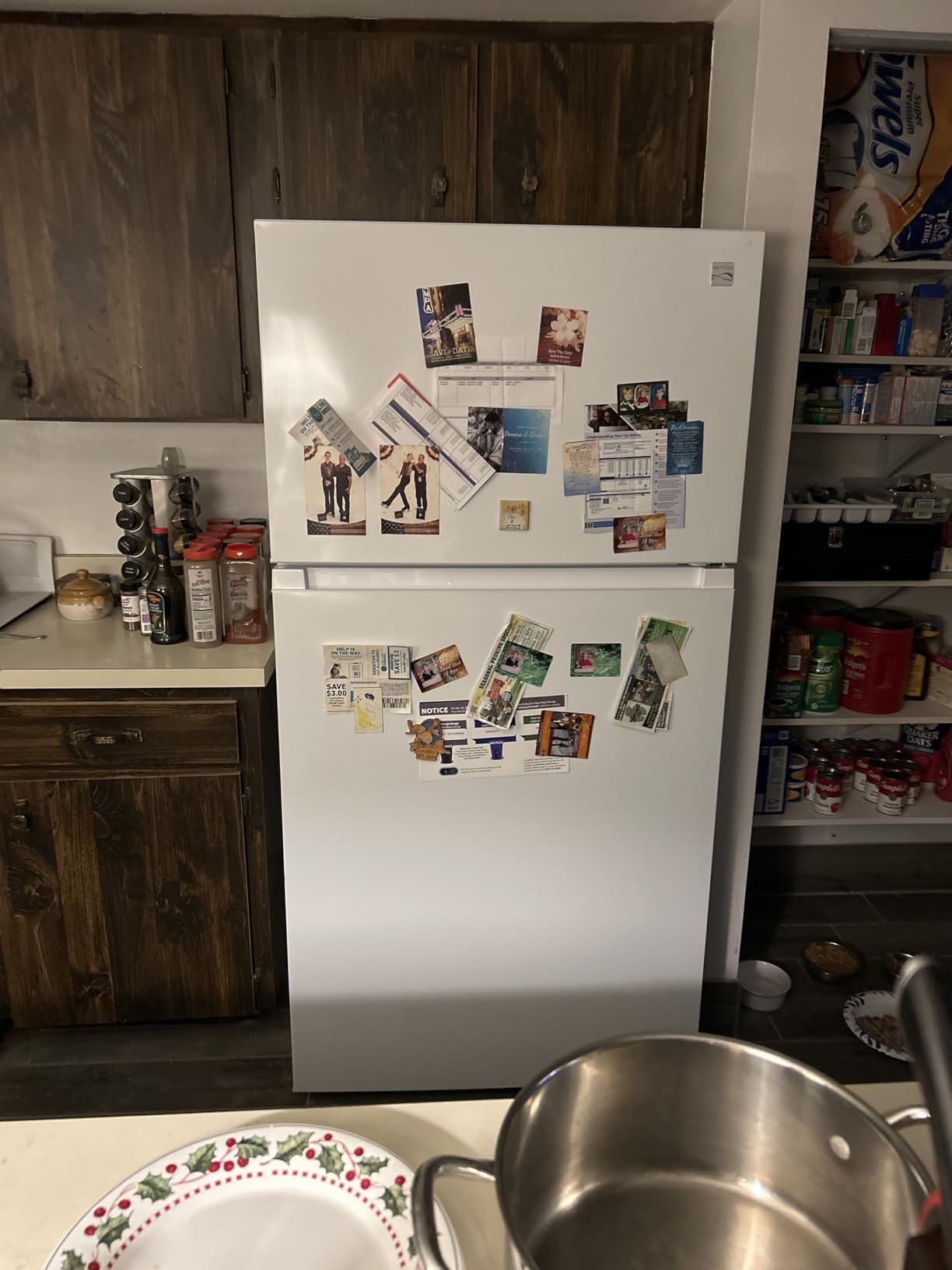 Kenmore 33 in. 20.5 cu. ft. Capacity Refrigerator/Freezer with Full-Width Adjustable Glass Shelving, Humidity Control Crispers, ENERGY STAR Certified, White Customer Review Kenmore 33 in. 20.5 cu. ft. Capacity Refrigerator/Freezer with Full-Width Adjustable Glass Shelving, Humidity Control Crispers, ENERGY STAR Certified, White - Customer Photo 1