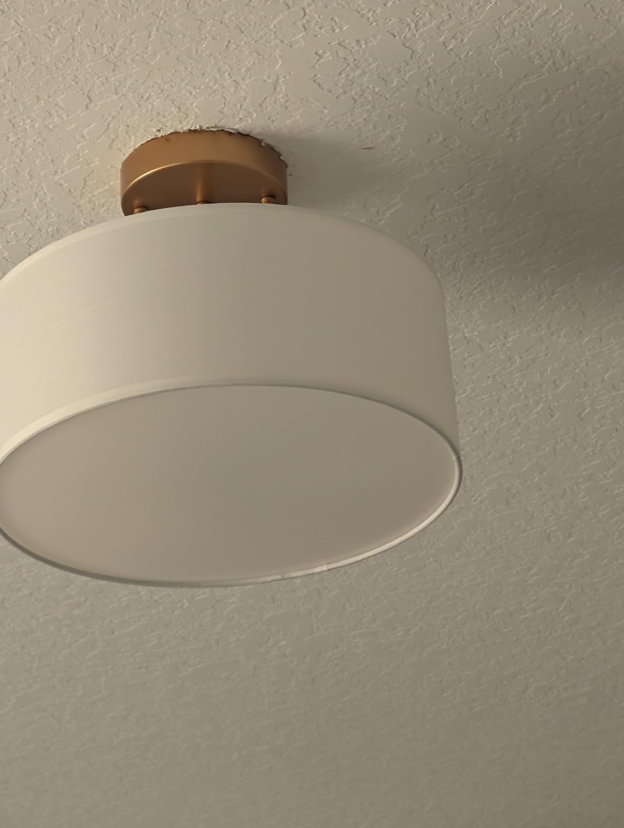 Bargeni Semi Flush Mount Ceiling Light,13 inch Modern 3-Light Ceiling Light Fixture,Black Semi Flush Mount Light Fixture,Flush Mount Lighting for Bedroom,Dinning Room and Hallway - Customer Photo 1