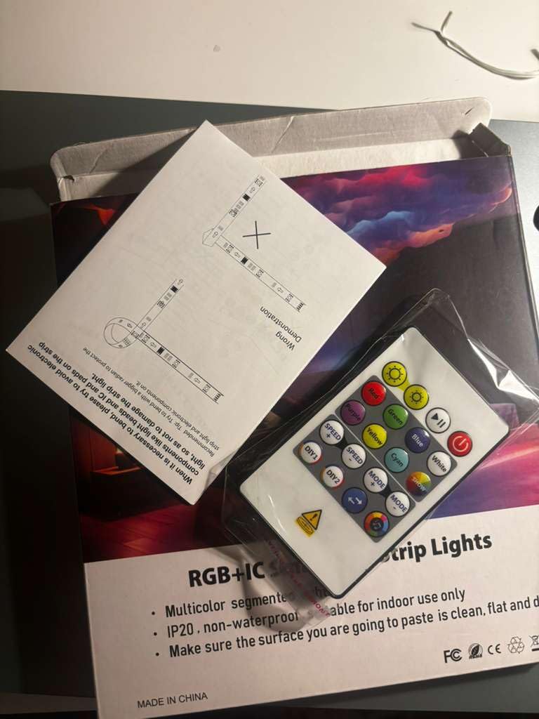 DAYBETTER Smart IC LED Strip Lights, BGRIC LED Lights for Bedroom, DIY Multiple Colors on One Line, App Control Color Changing Strip Lighting Music Sync Home Decor 16.4 ft - Customer Photo 1