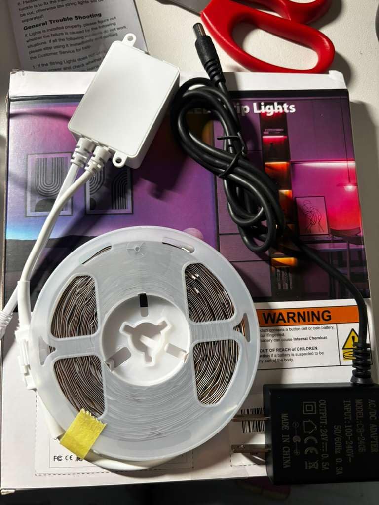 DAYBETTER Smart IC LED Strip Lights, BGRIC LED Lights for Bedroom, DIY Multiple Colors on One Line, App Control Color Changing Strip Lighting Music Sync Home Decor 16.4 ft - Customer Photo 2