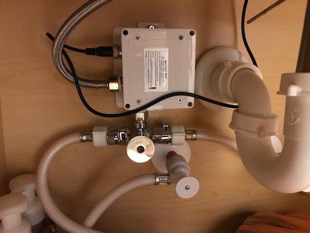 Greenspring Touchless Bathroom Sink Faucet Commercial Hands Free Automatic Sensor Faucet by AC/DC Powered with Control Box and Temperature Mixer, Chrome - Customer Photo 2