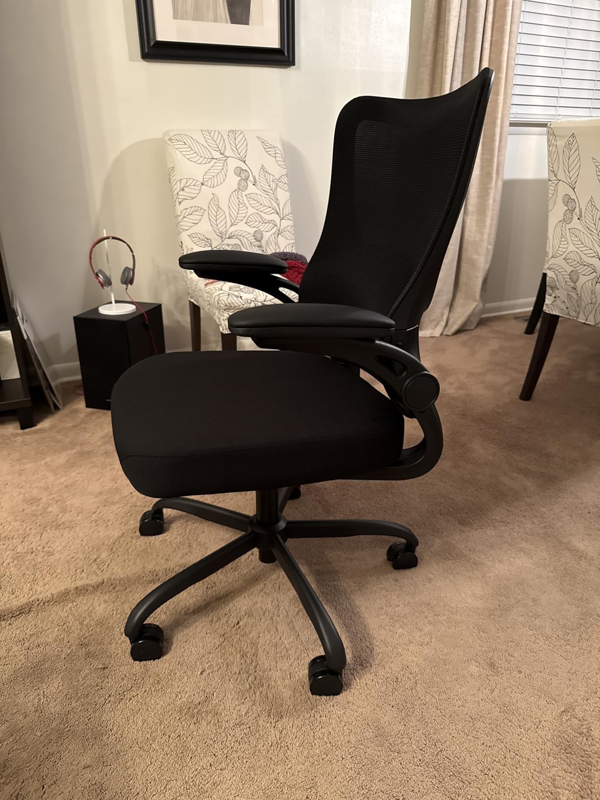 Marsail Ergonomic Office Chair: Office Desk Chair with High Back Mesh and Adjustable Lumbar Support Rolling Work Swivel Task Chairs with Wheel 3D Armrests and Headrest - Customer Photo 1
