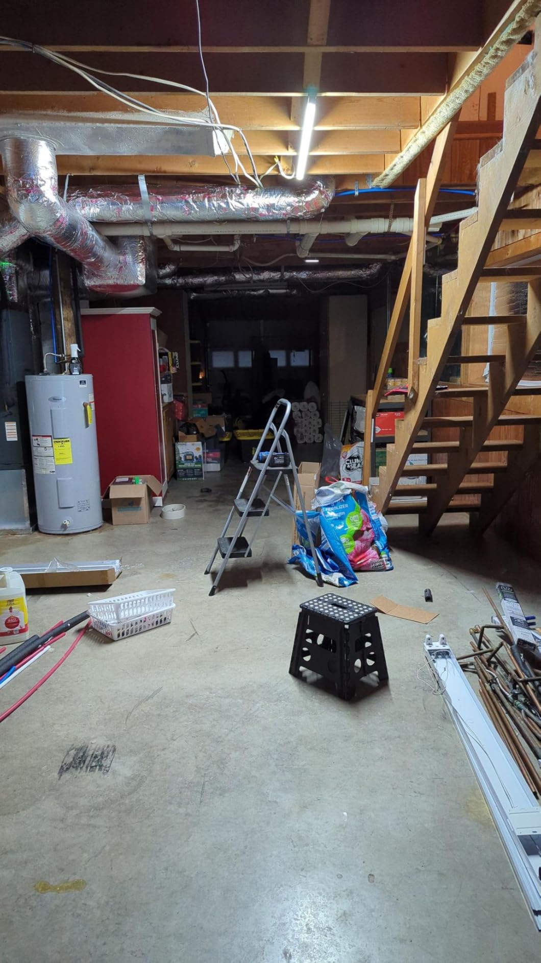 XLNYUUI Led Shop Lights,4FT LED Light 50W 6500K 7000LM Led Daylight,Garage Light Linkable Clear Cover Integrated V-Shape for Garage Warehouse Workbench Workshop(2-Pack) - Customer Photo 2